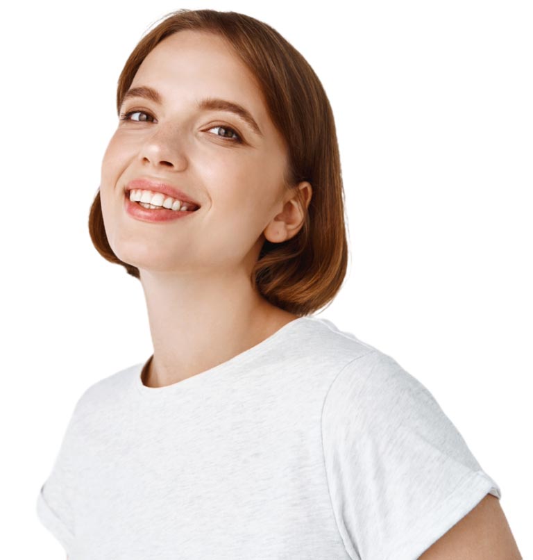 Smiling woman representing dental wellness and patient care at Longevité Collective in Southeast Florida